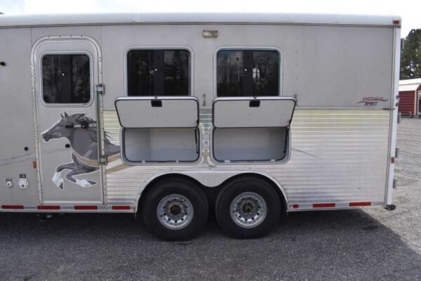2007 American Spirit 8308LQ 3 Horse Trailer with 8' Short Wall - Image 10