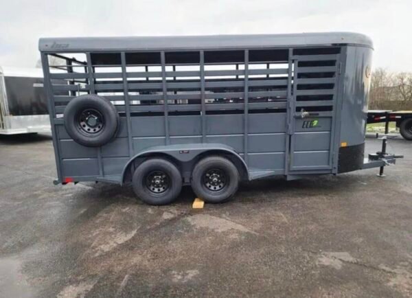 2023 BCI Stock Trailer 6'X16' Eco Series Bumper Pull - Image 3