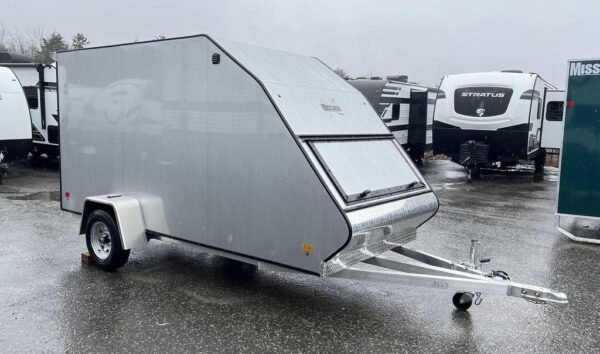 2024 mission trailers 60×12 aluminum single place crossover w/galvanized package, rear canopy