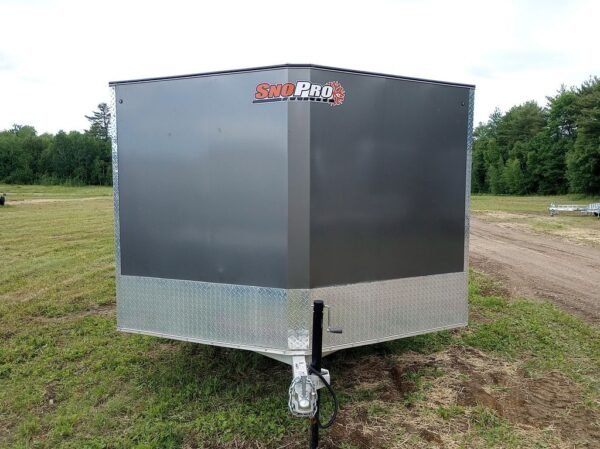 2022 sno pro trailers 101×12 aluminum hybrid 2.0 w/tapered ramp, mats & guides