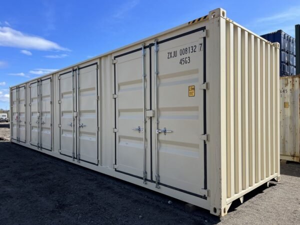40ft storage container high cube one trip side doors