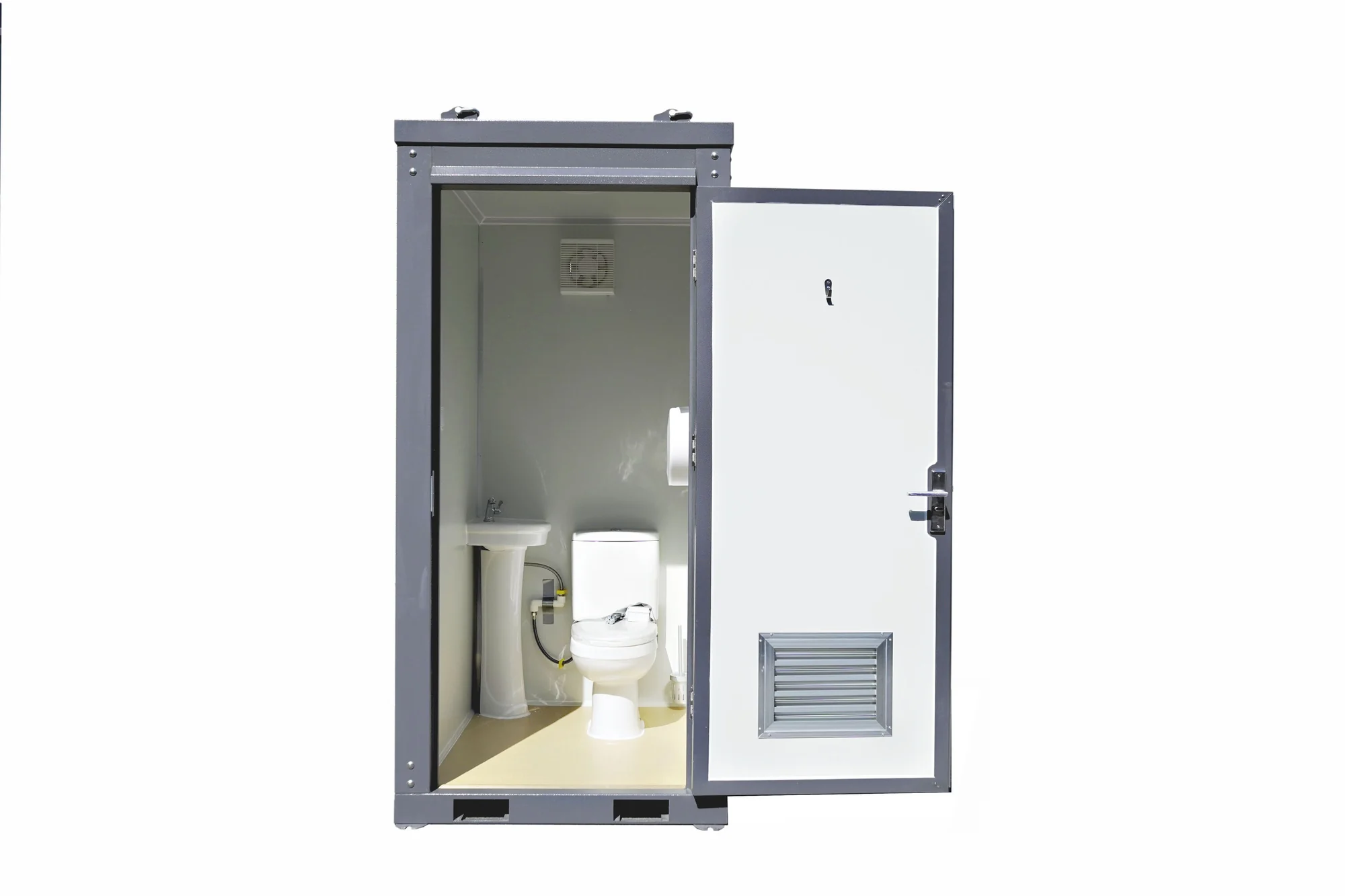 portable toilet with 110v sink