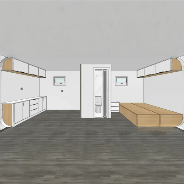 outdoor living and working tiny house 20ft