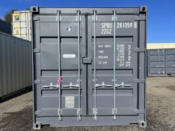 20' storage container one trip open side standard height