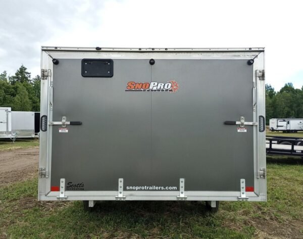 2022 sno pro trailers 101×12 aluminum hybrid 2.0 w/tapered ramp, mats & guides