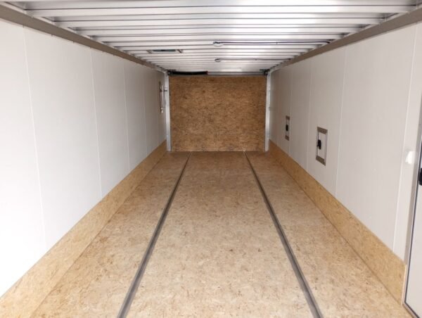 2024 mission trailers 101×24 aluminum 4/5 place drive in/out deckover w/galvanized pkg, canopy