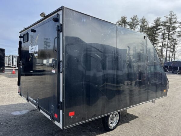 2021 mission trailers 101×12 aluminum 2 place crossover/hybrid w/blackout pkg