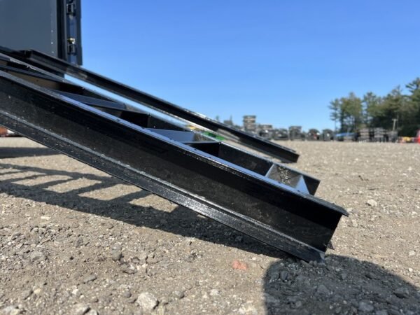 2024 griffin trailers 7×16 14k telescopic dump trailer w/ramps & spare tire mount