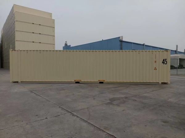 new 45 ft high cube one trip shipping container