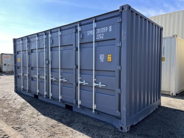 20' storage container one trip open side standard height