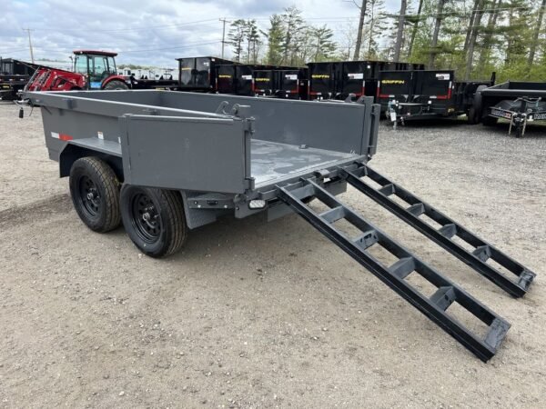 2024 rawmaxx 5x10 7k powder coated dump trailer w/tarp kit
