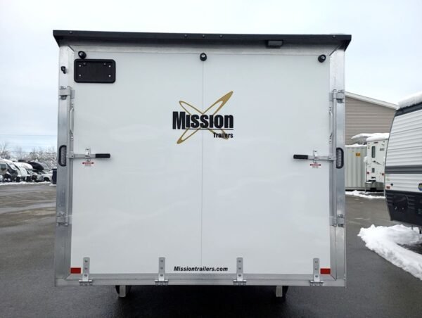 2024 mission trailers 101×12 aluminum 2 place crossover 3.0 w/side x side pkg, rear canopy