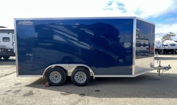 2023 high country 7.5×14 aluminum 2/3 place drive in/out w/tapered ramp doors