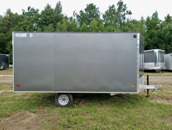 2022 sno pro trailers 101×12 aluminum hybrid 2.0 w/tapered ramp, mats & guides