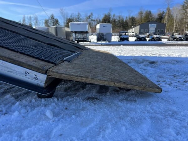 2008 sno pro 101×20 aluminum 4 place w/interior spare mount, mats & guides