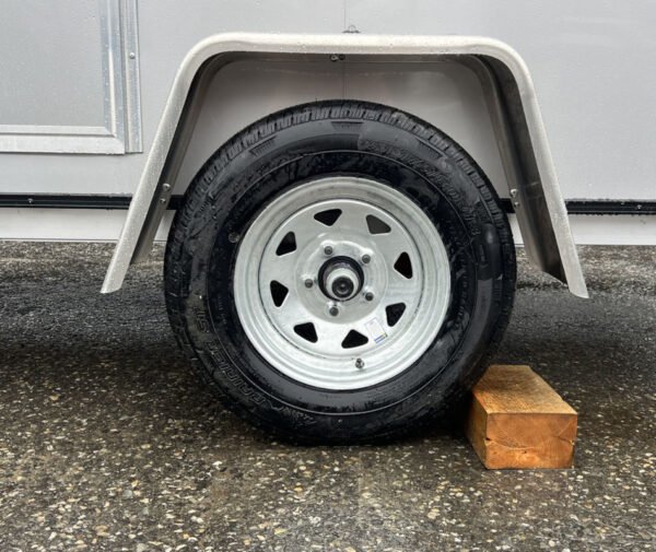 2024 mission trailers 60×12 aluminum single place crossover w/galvanized package, rear canopy