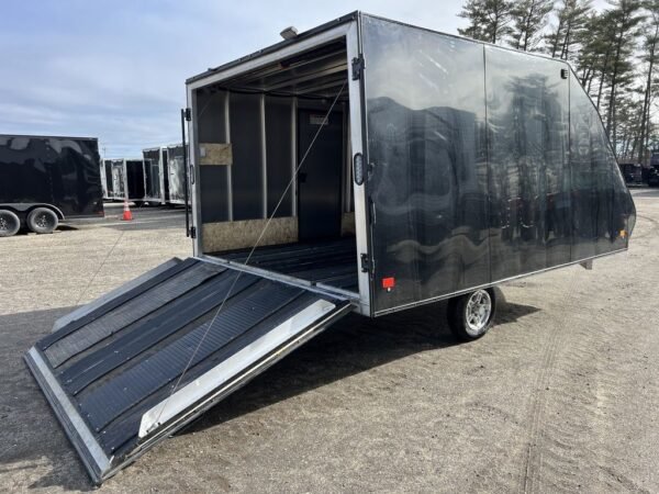2021 mission trailers 101×12 aluminum 2 place crossover/hybrid w/blackout pkg