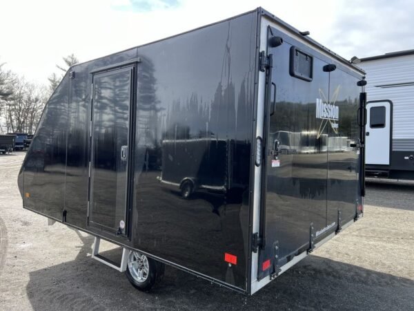 2021 mission trailers 101×12 aluminum 2 place crossover/hybrid w/blackout pkg