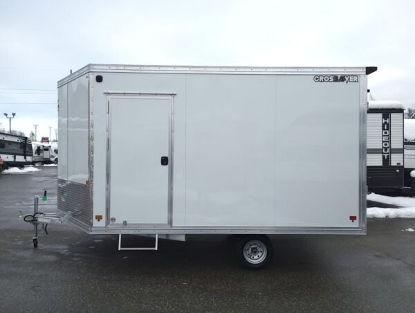 2024 mission trailers 101×12 aluminum 2 place crossover 3.0 w/side x side pkg, rear canopy