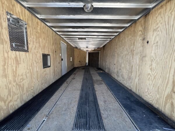 2008 sno pro 101×20 aluminum 4 place w/interior spare mount, mats & guides