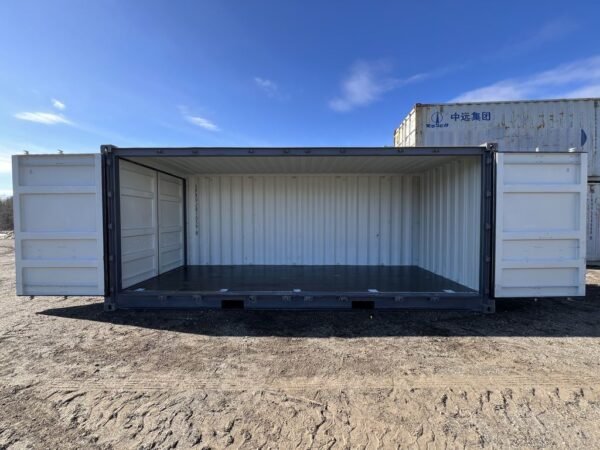 20' storage container one trip open side standard height