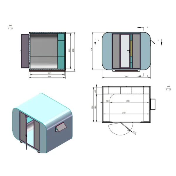 modern tiny office tiny house 10ft