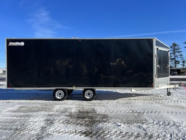 2008 sno pro 101×20 aluminum 4 place w/interior spare mount, mats & guides