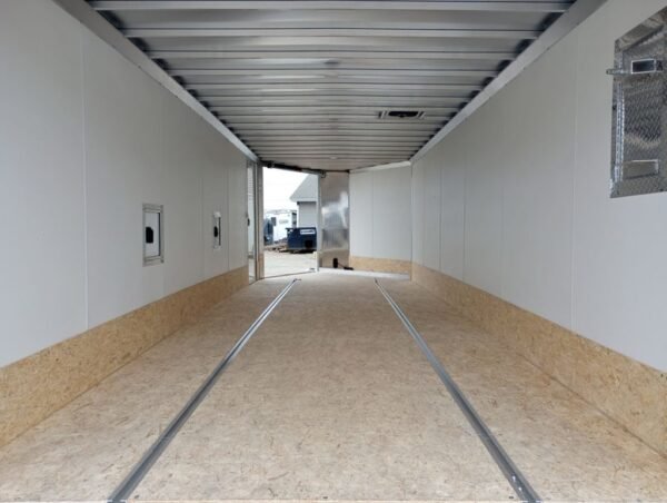 2024 mission trailers 101×24 aluminum 4/5 place drive in/out deckover w/galvanized pkg, canopy