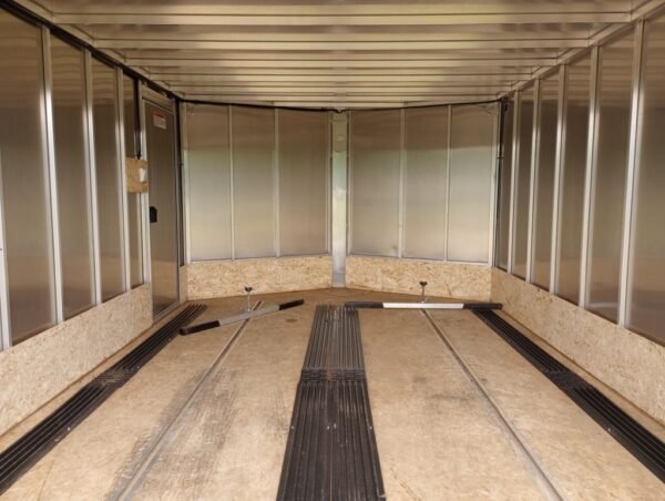 2022 sno pro trailers 101×12 aluminum hybrid 2.0 w/tapered ramp, mats & guides