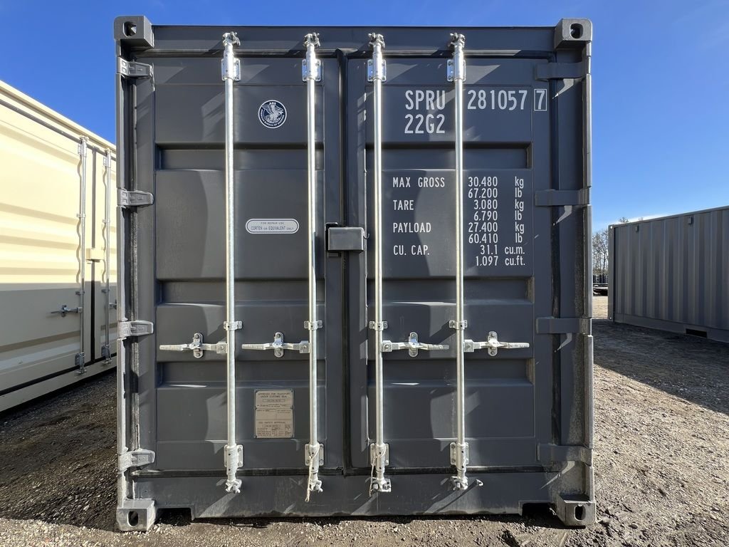 20ft shipping container standard height one trip open side