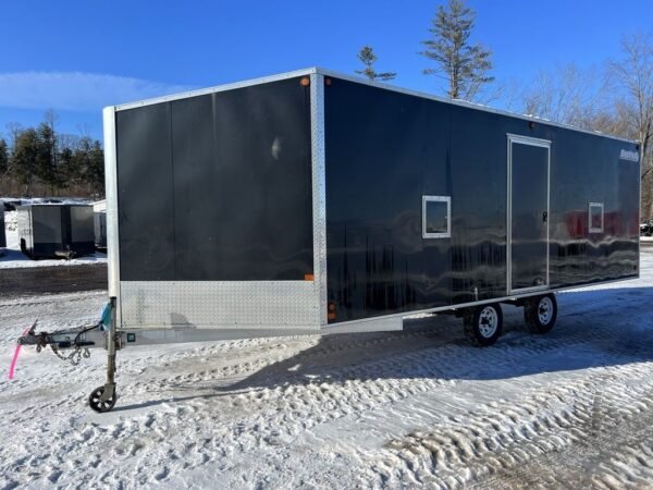 2008 sno pro 101×20 aluminum 4 place w/interior spare mount, mats & guides