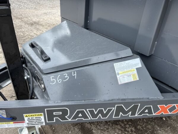 2024 rawmaxx 5x10 7k powder coated dump trailer w/tarp kit