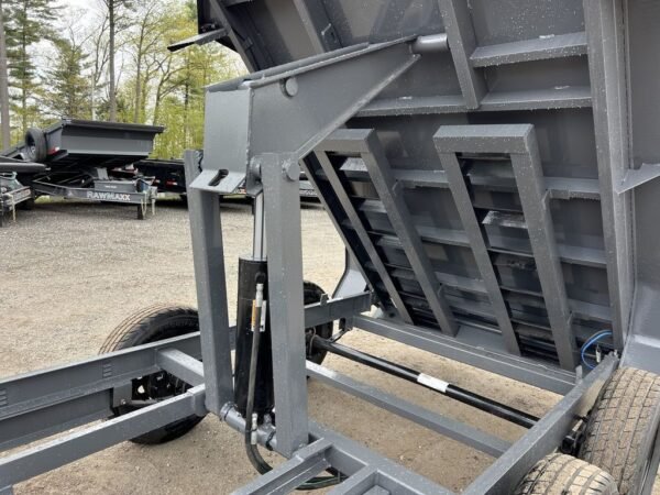 2024 rawmaxx 5x10 7k powder coated dump trailer w/tarp kit