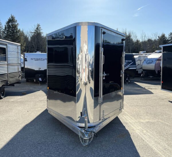 2024 sno pro 7.5×22 aluminum 4 place drive in/out w/extra height, mats & guides, canopy