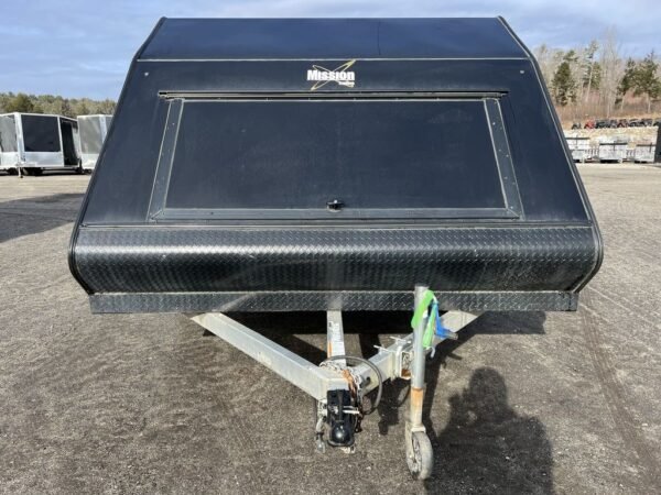 2021 mission trailers 101×12 aluminum 2 place crossover/hybrid w/blackout pkg