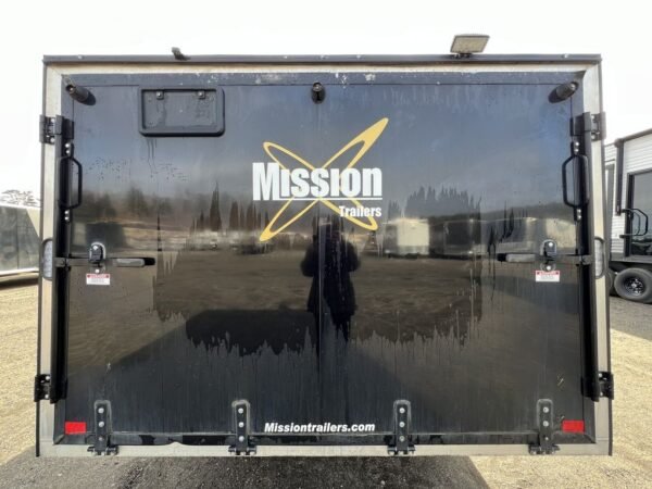 2021 mission trailers 101×12 aluminum 2 place crossover/hybrid w/blackout pkg