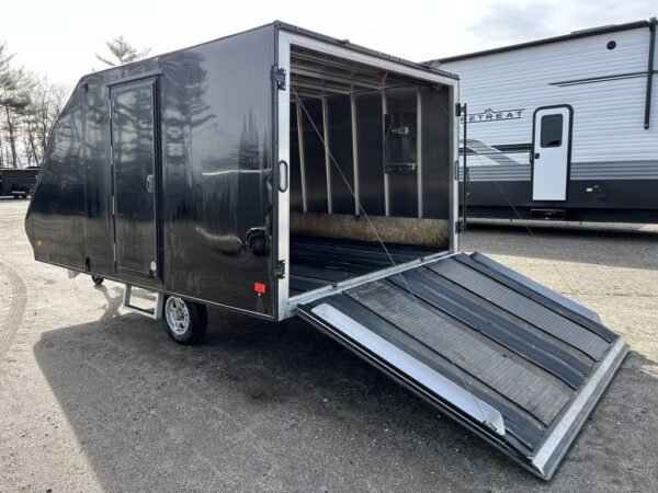 2021 mission trailers 101×12 aluminum 2 place crossover/hybrid w/blackout pkg