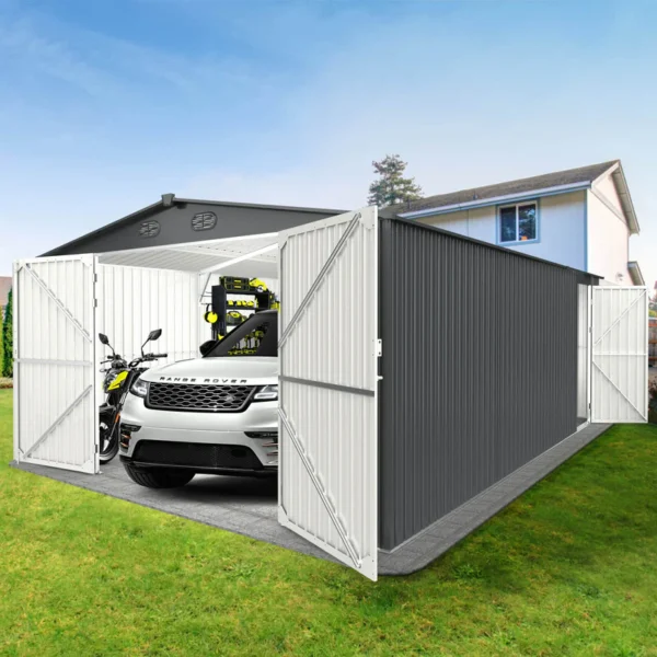 metal storage shed 13×20